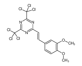 2-(3,4-二甲氧基苯乙烯基)-4,6-双(三氯甲基)-1,3,5-三嗪