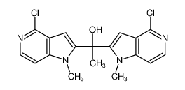 1,1-bis(4-chloro-1-methylpyrrolo[3,2-c]pyridin-2-yl)ethanol 86518-16-3