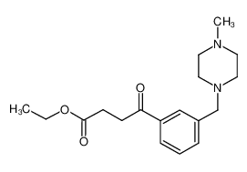 乙基4-{3-[(4-甲基-1-哌嗪基)甲基]苯基}-4-氧代丁酸酯