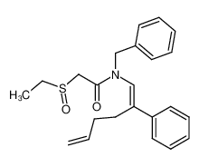 (E)-N-benzyl-2-ethylsulfinyl-N-(2-phenylhexa-1,5-dienyl)acetamide