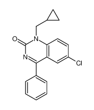 6-chloro-1-(cyclopropylmethyl)-4-phenylquinazolin-2-one 33453-19-9