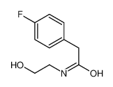 2-(4-fluorophenyl)-N-(2-hydroxyethyl)acetamide 459-14-3