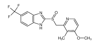2-[[(4-甲氧基-3-甲基-2-吡啶基)甲基]亚磺酰]-6-(三氟甲基)-1H-苯并咪唑