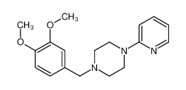 1-[(3,4-dimethoxyphenyl)methyl]-4-pyridin-2-ylpiperazine 6519-79-5