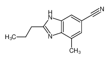 7-methyl-2-propyl-3H-benzimidazole-5-carbonitrile 153036-72-7