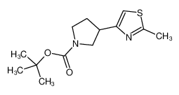 tert-butyl 3-(2-methyl-1,3-thiazol-4-yl)pyrrolidine-1-carboxylate 1225218-95-0