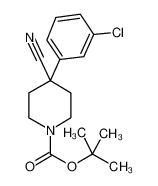 tert-butyl 4-(3-chlorophenyl)-4-cyanopiperidine-1-carboxylate 553631-33-7