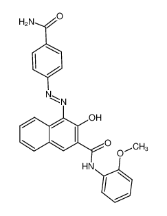 (4Z)-4-[(4-carbamoylphenyl)hydrazinylidene]-N-(2-methoxyphenyl)-3-oxonaphthalene-2-carboxamide
