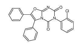 3-(2-chlorophenyl)-6,7-diphenyl-[1,3]oxazolo[3,2-a][1,3,5]triazine-2,4-dione 35629-66-4