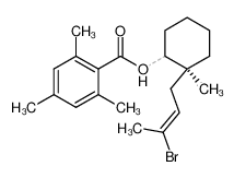 (S)-2-(3-bromobut-2-enyl)-2-methylcyclohex-1-yl 2,4,6-trimethylbenzoates 115692-71-2
