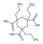 1,3,5-tripropylcyclohexane-1,3,5-tricarboxylic acid 129063-52-1