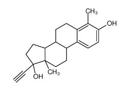 (8R,9S,13S,14S,17R)-17-ethynyl-4,13-dimethyl-7,8,9,11,12,14,15,16-octahydro-6H-cyclopenta[a]phenanthrene-3,17-diol 155683-61-7