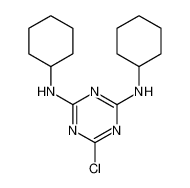 6-chloro-2-N,4-N-dicyclohexyl-1,3,5-triazine-2,4-diamine 32997-99-2