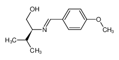 (E)-(S)-(-)-N-(2-hydroxy-1-isopropylethyl)p-methoxyphenylmethylideneamine 85879-93-2