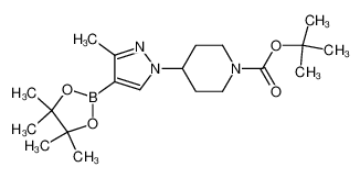 4-[3-methyl-4-(4,4,5.5-tetramethyl-[1,3,2]dioxaborolan-2-yl)-pyrazol-1-yl]-piperidine-1-carboxylic acid tert-butyl ester 95+%