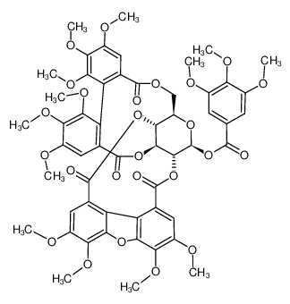 124854-08-6 structure, C54H52O25