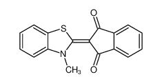 2-(3-methyl-1,3-benzothiazol-2-ylidene)indene-1,3-dione 55922-69-5