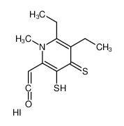 104664-40-6 2-[5,6-diethyl-1-methyl-3,4-bis(sulfanyl)pyridin-1-ium-2-yl]ethenone,iodide