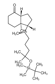 (1R,3aR,7aR)-1-((R)-6-((tert-butyldimethylsilyl)oxy)-6-methylheptan-2-yl)-7a-methyloctahydro-4H-inden-4-one 123555-62-4