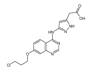[5-[7-(3-氯丙氧基)喹唑啉-4-氨基]吡唑-3-基]乙酸
