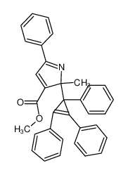 2-methyl-3-(1,2,3-triphenylcyclopropenyl)-3-carbomethoxy-5-phenyl-2H-pyrrole