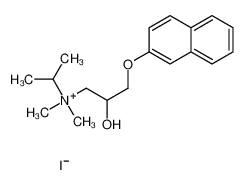 (2-hydroxy-3-naphthalen-2-yloxypropyl)-dimethyl-propan-2-ylazanium,iodide 105996-41-6