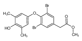 methyl[3,5-dibromo-4-(3,5dimethyl-formyl-4-hydroxyphenoxy)phenyl]acetate 1366598-66-4