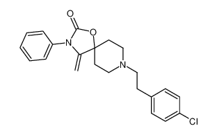 8-[2-(4-chlorophenyl)ethyl]-4-methylidene-3-phenyl-1-oxa-3,8-diazaspiro[4.5]decan-2-one 134069-63-9