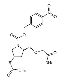 (2S,4S)-4-Acetylsulfanyl-2-carbamoylmethoxymethyl-pyrrolidine-1-carboxylic acid 4-nitro-benzyl ester