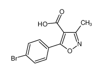 5-(4-bromophenyl)-3-methyl-1,2-oxazole-4-carboxylic acid 91182-60-4