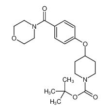 4-[4-(4-吗啉基羰基)苯氧基]-1-哌啶甲酸叔丁酯