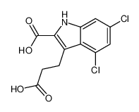 3-(2-Carboxyethyl)-4,6-dichloro-1H-indole-2-carboxylic acid 130798-51-5