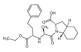 (2S,3aR,7aS)-1-[(2S)-2-[[(2S)-1-ethoxy-1-oxo-4-phenylbutan-2-yl]amino]propanoyl]-2,3,3a,4,5,6,7,7a-octahydroindole-2-carboxylic acid 87679-37-6