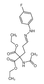 acetylamino-[3-(4-fluoro-phenylhydrazono)-propyl]-malonic acid diethyl ester 427-87-2