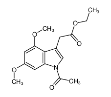827024-90-8 ethyl 2-(1-acetyl-4,6-dimethoxyindol-3-yl)acetate