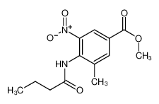 3-甲基-4-丁酰氨基-5-硝基苯甲酸甲酯