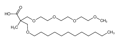 3-(2-(2-(2-methoxyethoxy)ethoxy)ethoxy)-2-((dodecyloxy)methyl)-2-methylpropanoic acid 1020110-24-0