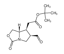 tert-butyl 2-((6R,7S,7aS)-6-formyl-3-oxohexahydropyrrolo[1,2-c]oxazol-7-yl)acetate 180506-74-5