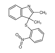 2,3-dimethyl-3-((2-nitrophenyl)thio)-3H-indole 82237-70-5
