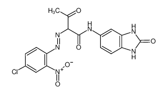 2-[(4-chloro-2-nitrophenyl)diazenyl]-3-oxo-N-(2-oxo-1,3-dihydrobenzimidazol-5-yl)butanamide