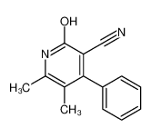 5,6-dimethyl-2-oxo-4-phenyl-1H-pyridine-3-carbonitrile 30456-37-2