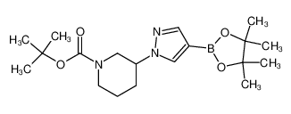 tert-butyl 3-(4-(4,4,5,5-tetramethyl-1,3,2-dioxaborolan-2-yl)-1H-pyrazol-1-yl)piperidine-1-carboxylate 1092563-74-0