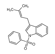 1-(benzenesulfonyl)-3-(3-methylbut-2-enyl)indole 102210-79-7