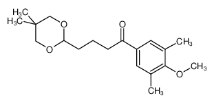 4-(5,5-二甲基-1,3-二恶烷-2-基)-1-(4-甲氧基-3,5-二甲基苯基)-1-丁酮