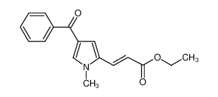 ethyl 3-(4-benzoyl-1-methylpyrrol-2-yl)prop-2-enoate 128843-39-0