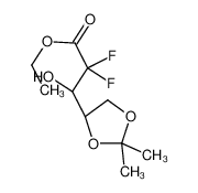 ethyl (3S)-3-[(4R)-2,2-dimethyl-1,3-dioxolan-4-yl]-2,2-difluoro-3-hydroxypropanoate 95058-93-8