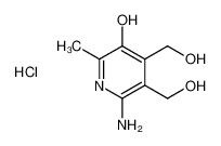 6-amino-4,5-bis(hydroxymethyl)-2-methylpyridin-3-ol 6600-94-8
