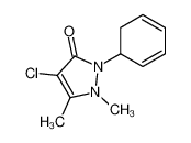 4-chloro-2-cyclohexa-2,4-dien-1-yl-1,5-dimethylpyrazol-3-one 96%