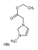 ethyl 2-(3-methyl-1,2-dihydroimidazol-1-ium-1-yl)acetate,bromide 109833-18-3