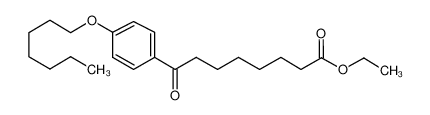 乙基8-[4-(庚氧基)苯基]-8-氧代辛酸酯